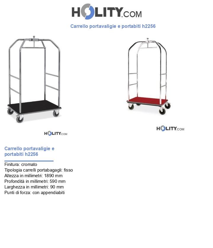 Carrello portavaligie e portabiti h2256