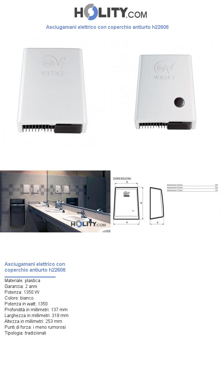 Asciugamani elettrico ad aria h22606