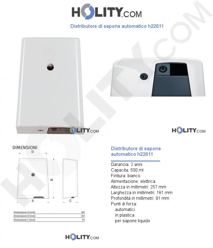 Distributore di sapone automatico h22611
