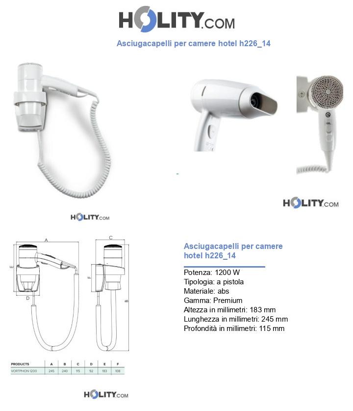 Asciugacapelli per camere hotel h226_14