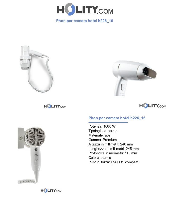 Phon per camera hotel h226_16