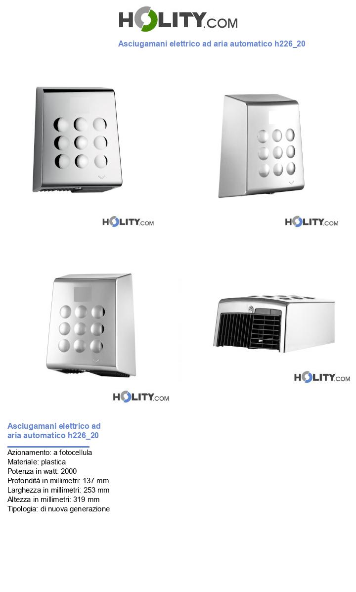 Asciugamani elettrico ad aria automatico h226_20