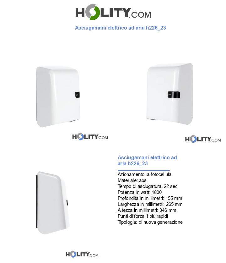 Asciugamani elettrico ad aria h226_23