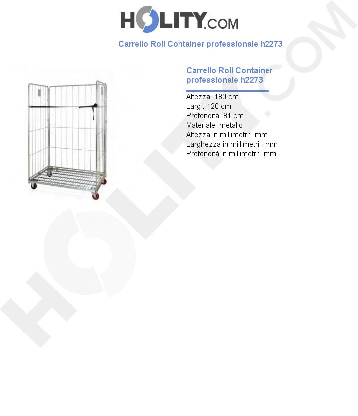 Roll container portabiancheria h2273