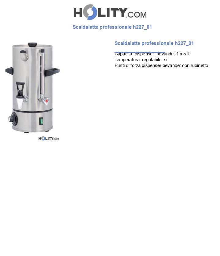 Scaldalatte professionale h227_01