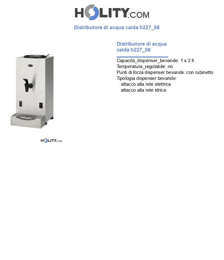 Distributore di acqua calda h227_08