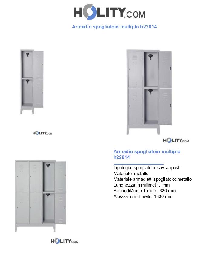 Armadio spogliatoio multiplo h22814