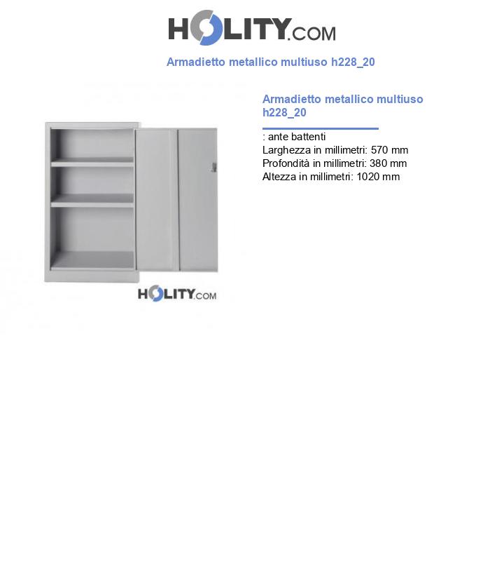 Armadietto metallico multiuso h228_20