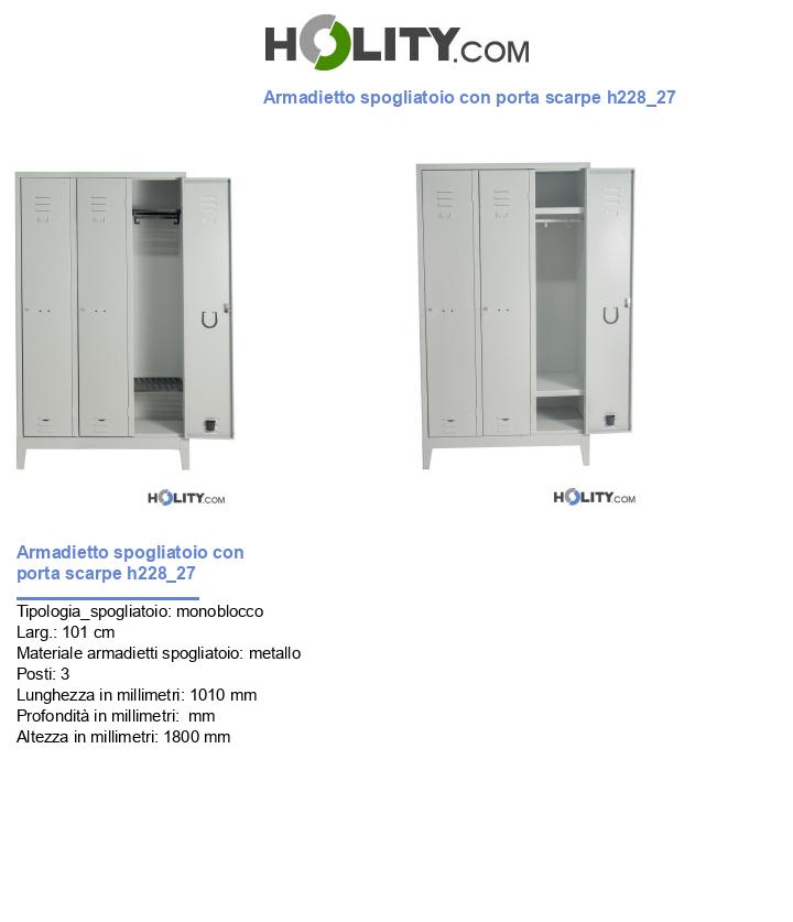 Armadietto spogliatoio con porta scarpe h228_27