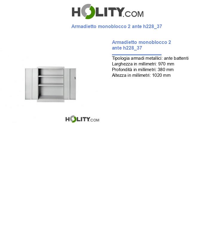 Armadietto monoblocco 2 ante h228_37