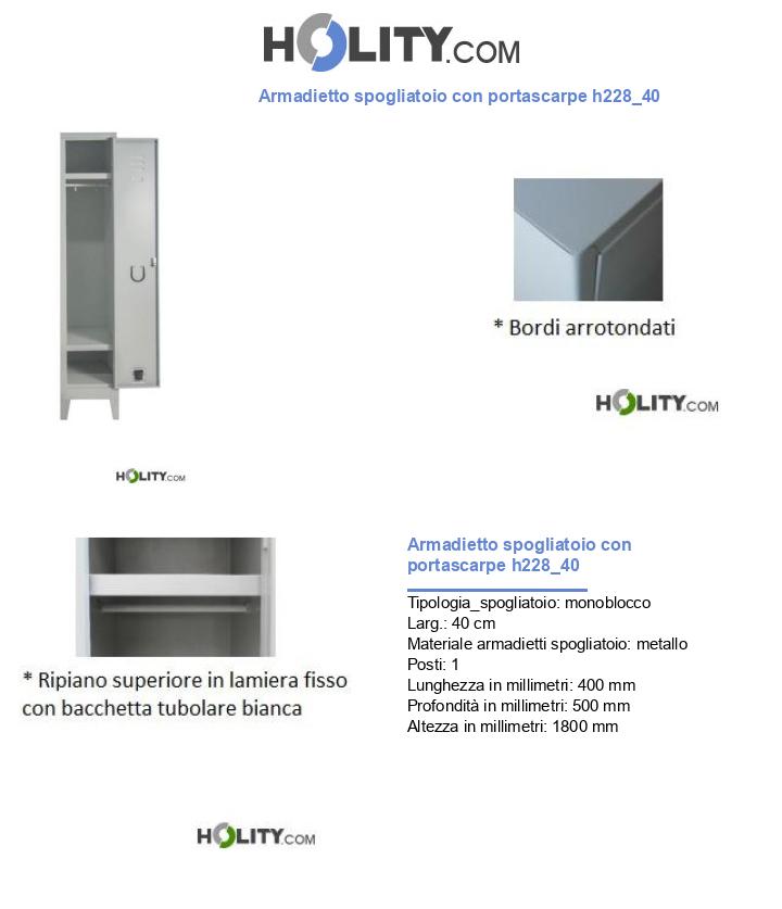 Armadietto spogliatoio con portascarpe h228_40