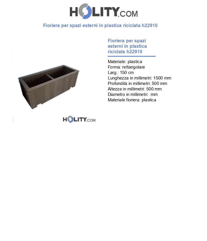 AZTEKI - Vaso rotondo in plastica, colore: terracotta, diametro