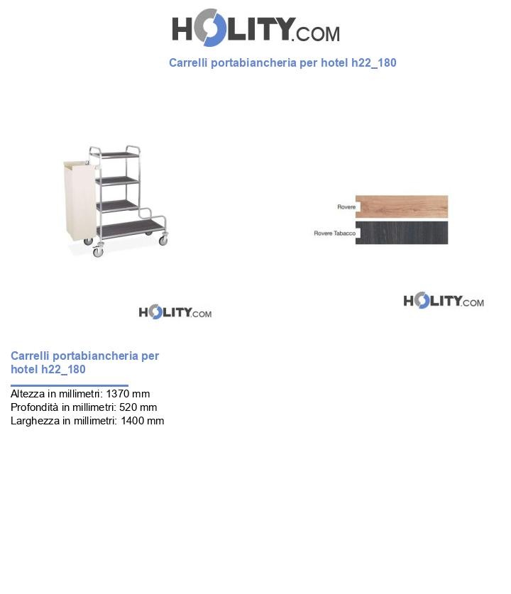 Carrelli portabiancheria per hotel h22_180