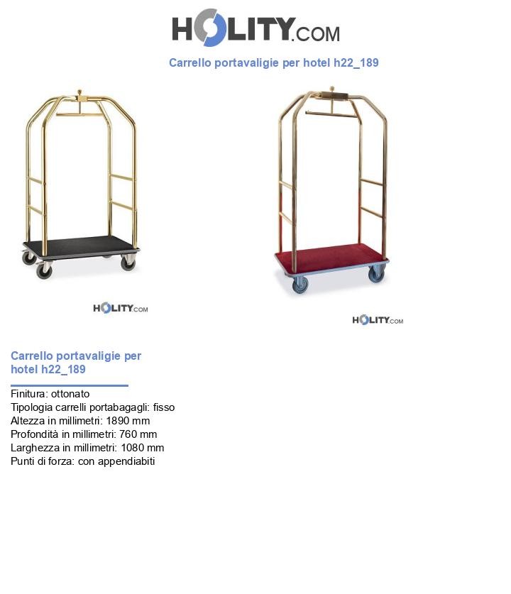 Carrello portavaligie per hotel h22_189