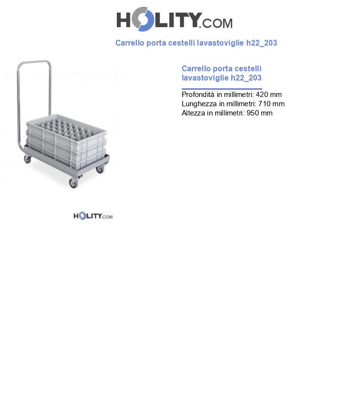Carrello porta cestelli lavastoviglie h22_203