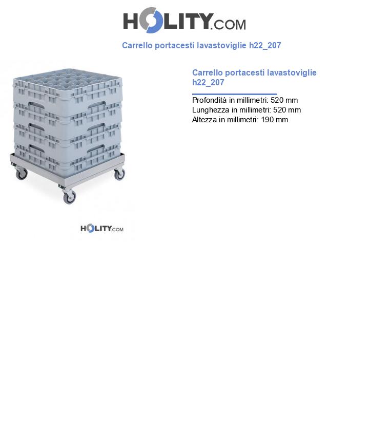 Carrello portacesti lavastoviglie h22_207