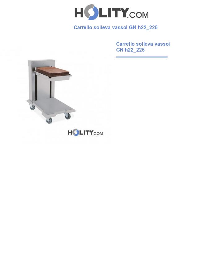 Carrello solleva vassoi GN h22_225