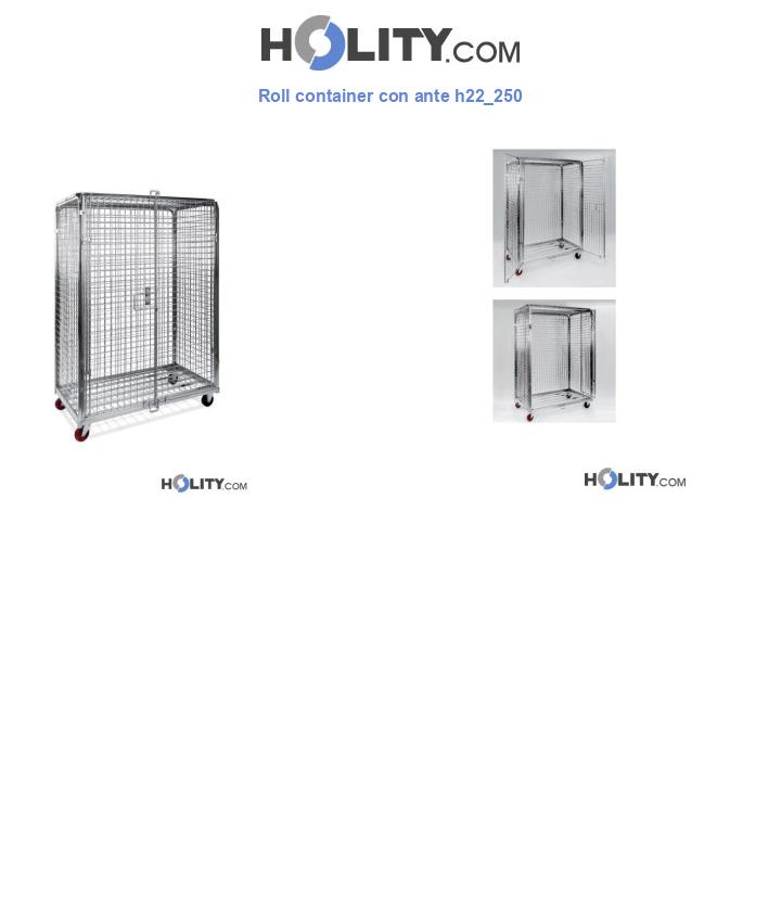 Roll container con ante h22_250