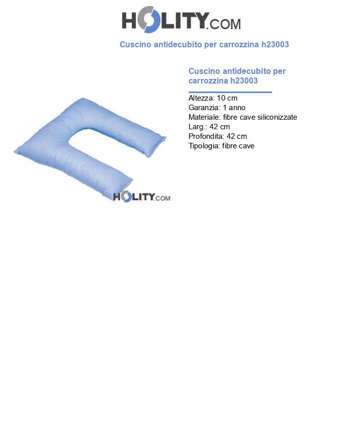 Cuscino antidecubito per carrozzina h23003