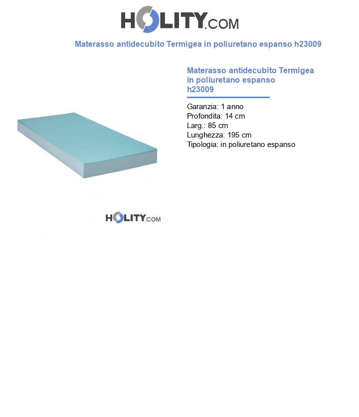 Materasso antidecubito Termigea in poliuretano espanso h23009