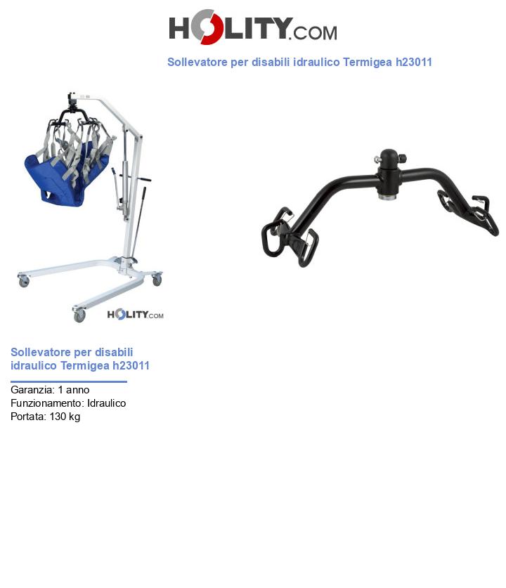 Sollevatore per disabili idraulico Termigea h23011