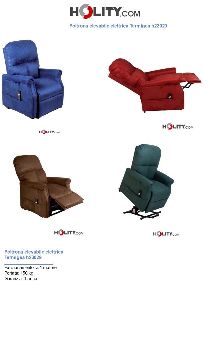 Poltrona elevabile elettrica Termigea h23029