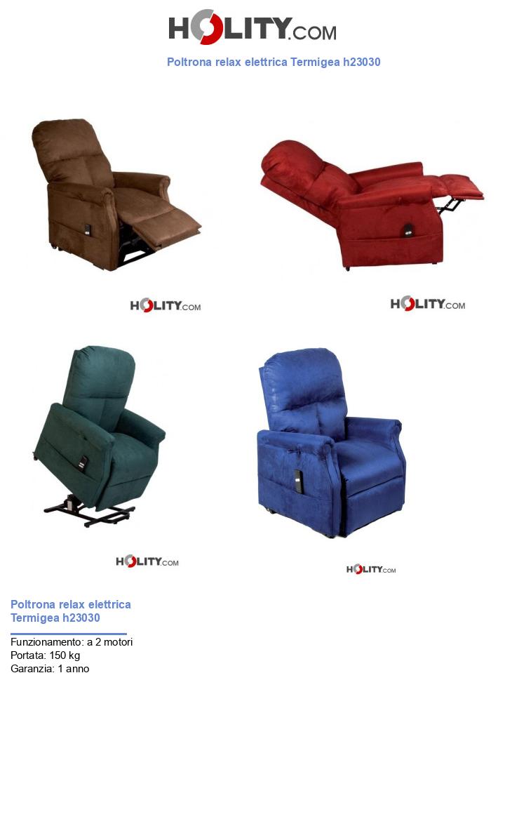 Poltrona relax elettrica Termigea h23030