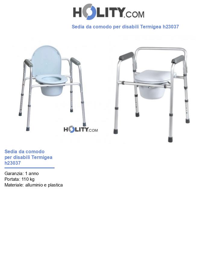 Sedia da comodo per disabili Termigea h23037