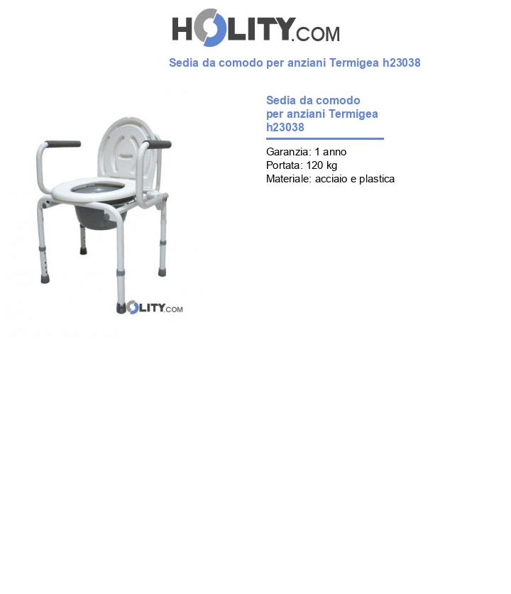 Sedia da comodo per anziani Termigea h23038