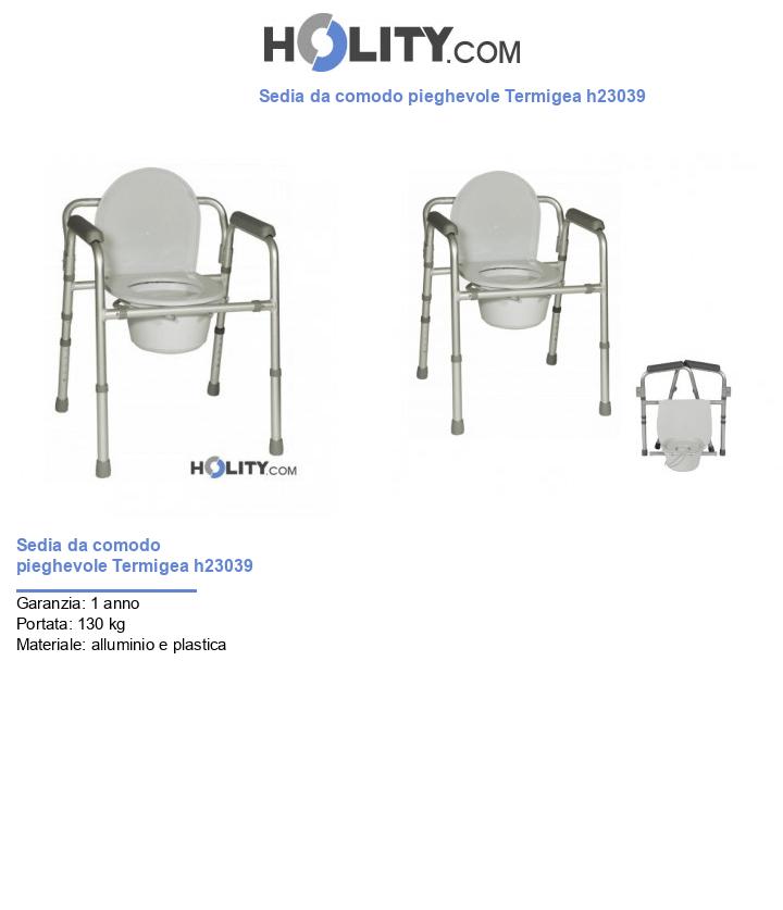 Sedia da comodo pieghevole Termigea h23039