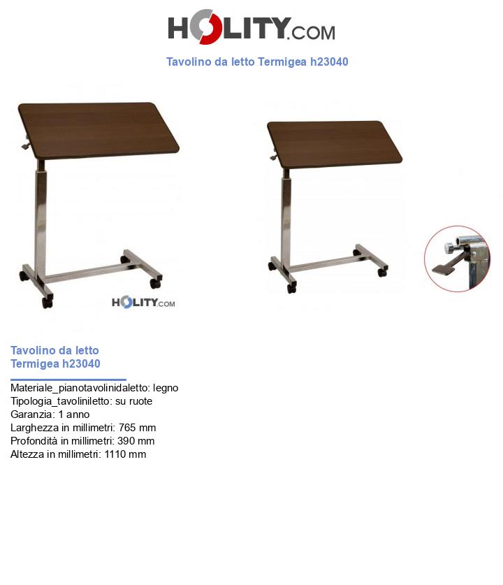 Tavolino da letto Termigea h23040