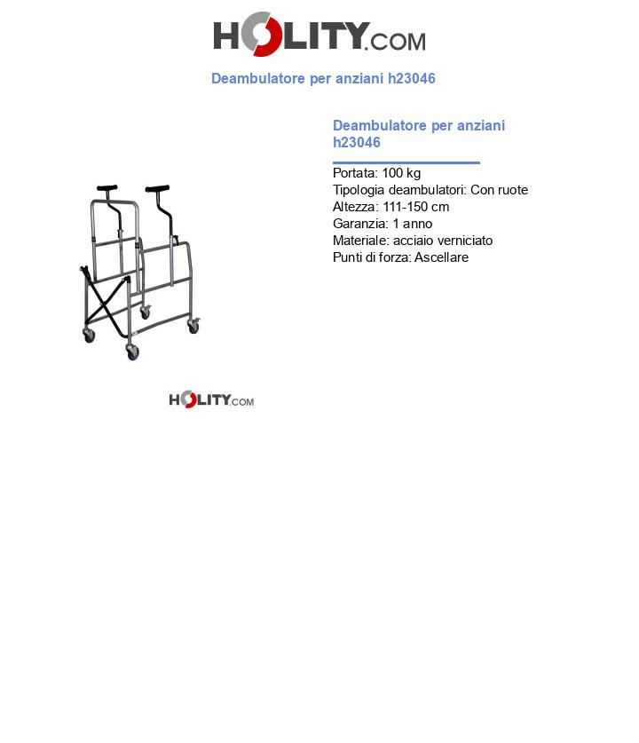 Deambulatore per anziani h23046