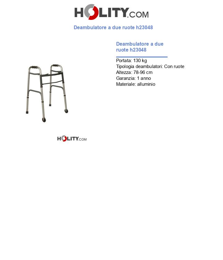 Deambulatore a due ruote h23048