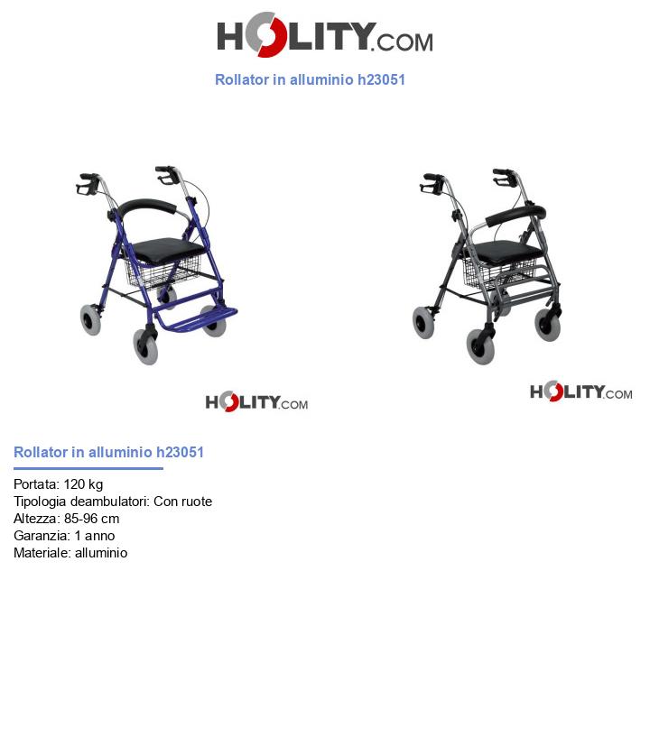 Rollator in alluminio h23051