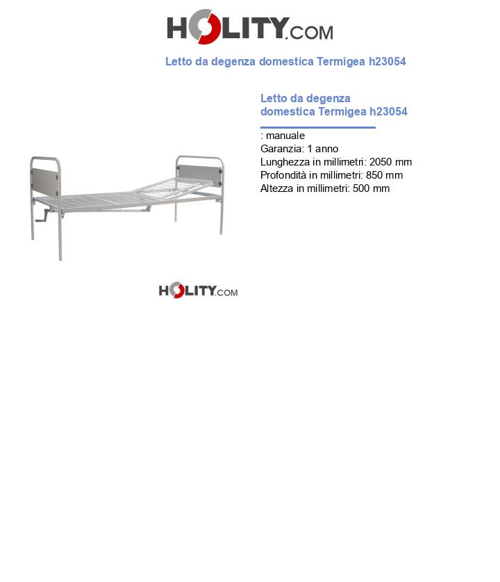 Letto da degenza domestica Termigea h23054