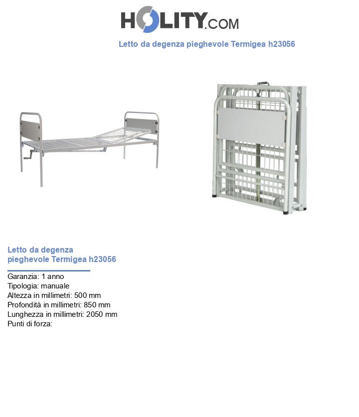 Letto da degenza pieghevole Termigea h23056