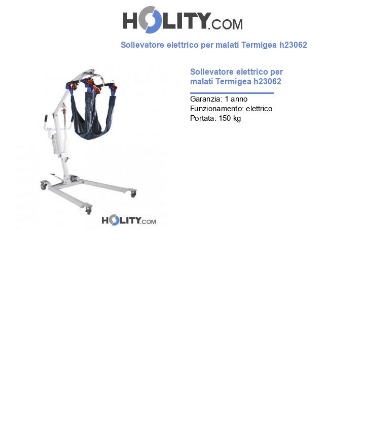 Sollevatore elettrico per malati Termigea h23062