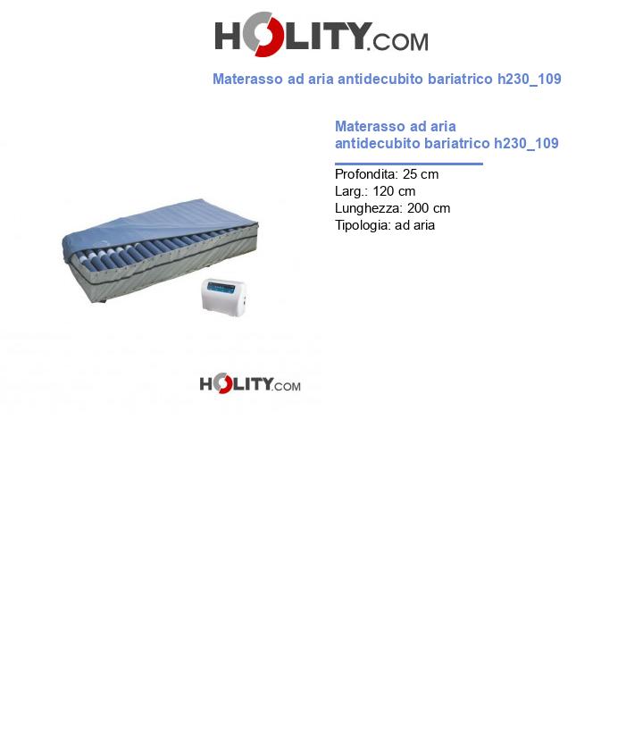 Materasso ad aria antidecubito bariatrico h230_109