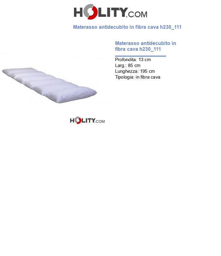 Materasso antidecubito in fibra cava h230_111
