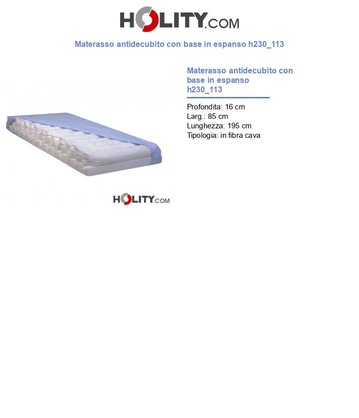 Materasso antidecubito con base in espanso h230_113