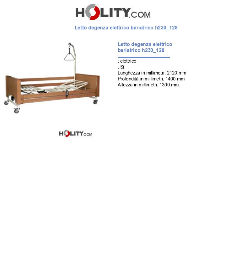 Letto degenza elettrico bariatrico h230_128