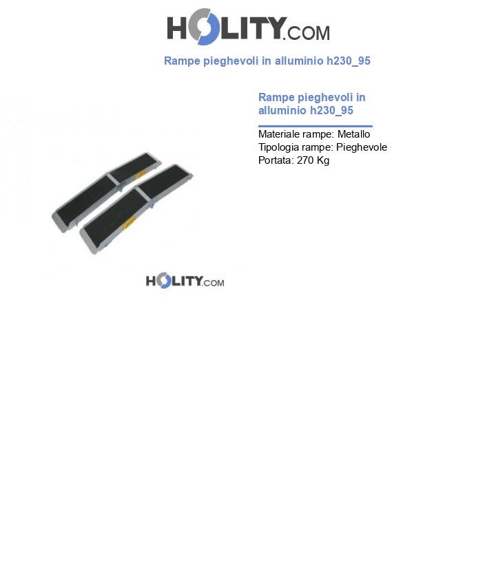 Rampe pieghevoli in alluminio h230_95