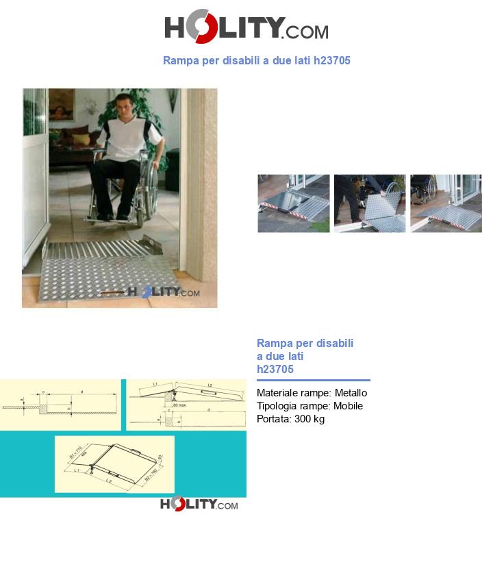 Rampa per disabili a due lati h23705