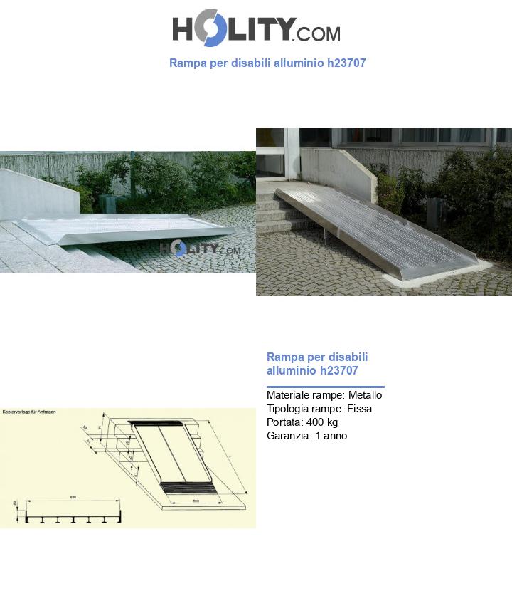 Rampa per disabili alluminio h23707