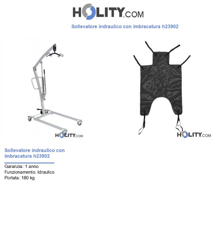 Sollevatore indraulico con imbracatura h23902