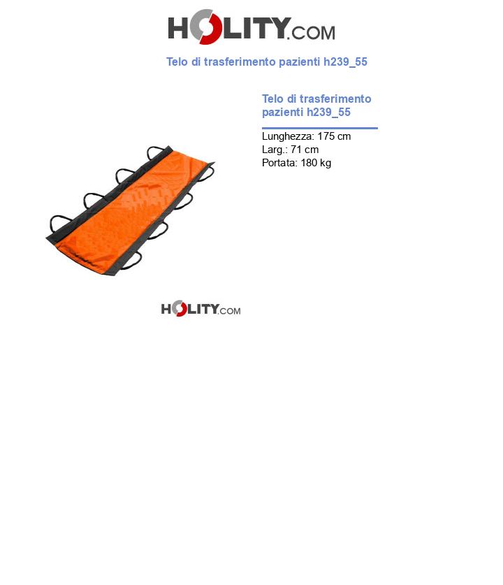 Telo di trasferimento pazienti h239_55