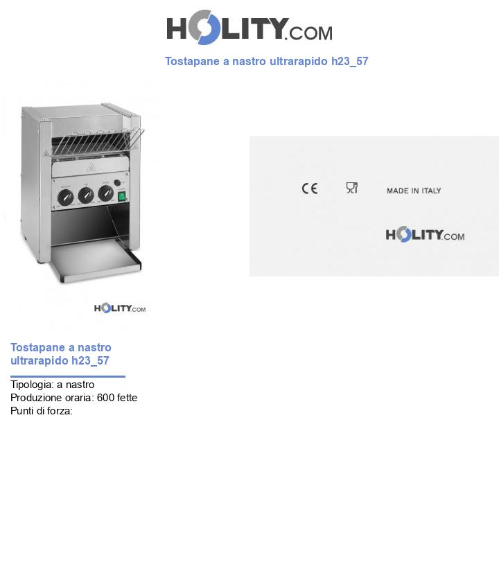 Tostapane a nastro ultrarapido h23_57