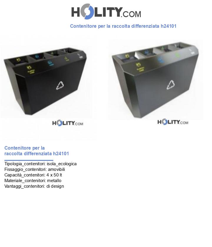 Contenitore per la raccolta differenziata h24101