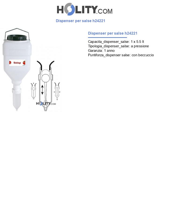 Dispenser per salse h24221