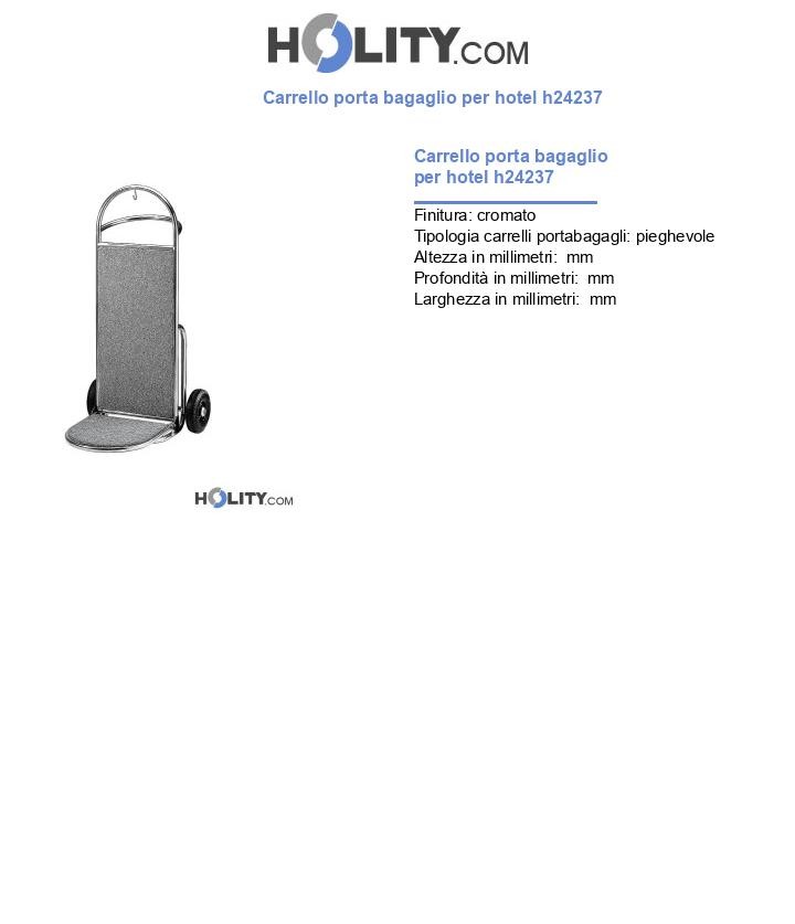Carrello porta bagaglio per hotel h24237